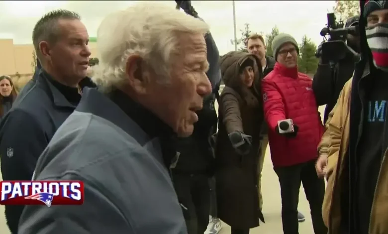 Kraft surprises fans lining up to buy his limited edition Nike Air Force Ones