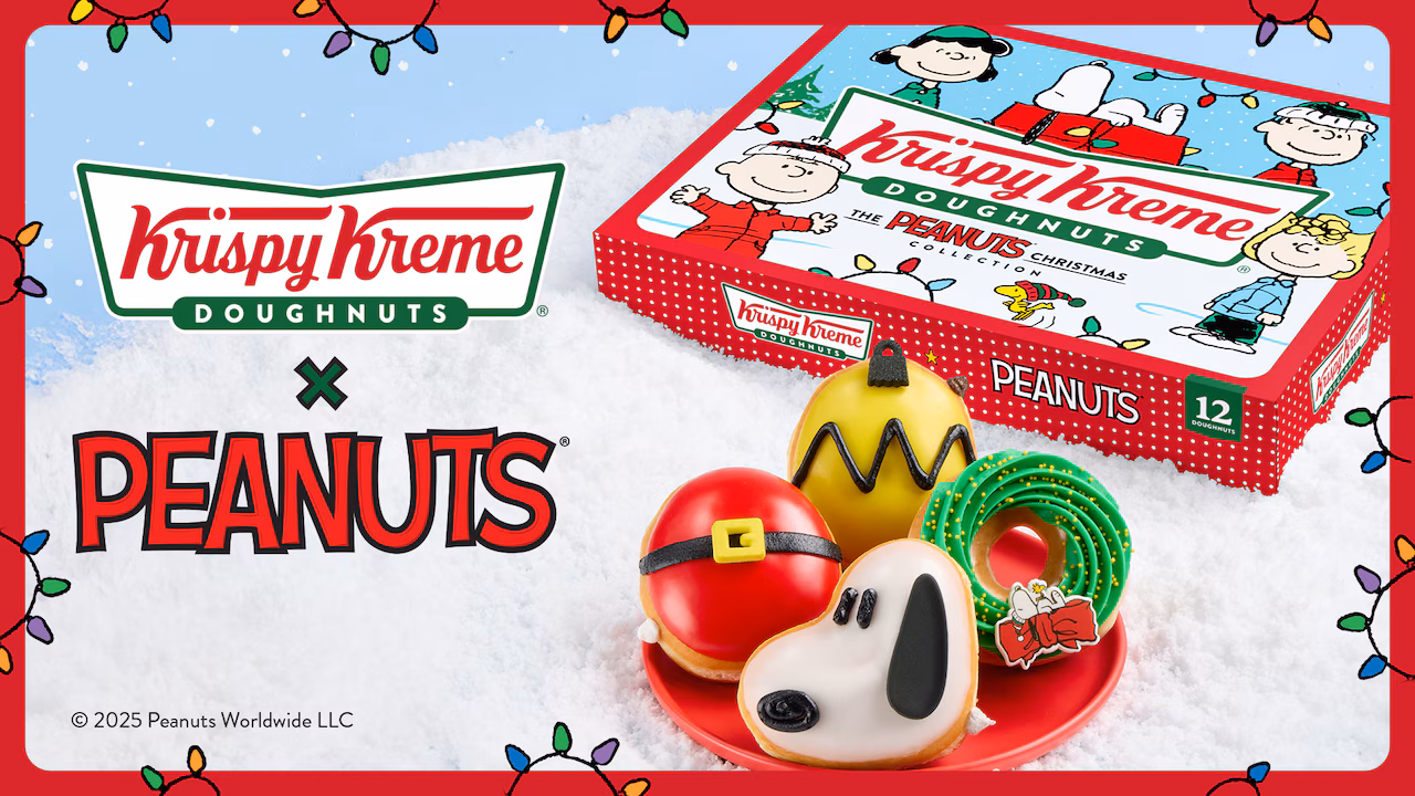 Krispy Kreme debuts a new holiday dougnut collection featuring classic cartoon