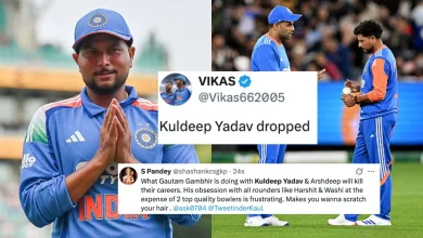 "Kuldeep Yadav being treated like a pet"- Indian fans express shock for Hobart Horror