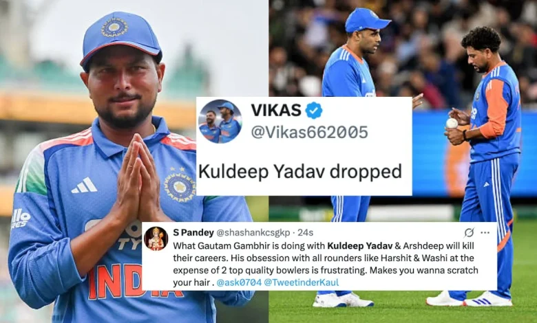 "Kuldeep Yadav being treated like a pet"- Indian fans express shock for Hobart Horror