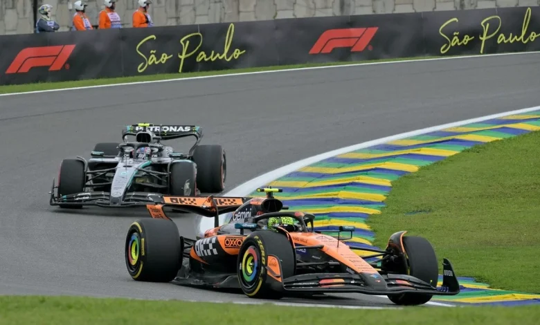 LIVE: F1 Brazil GP commentary and updates - Norris leads sprint race restart, Piastri out after crash | Live text