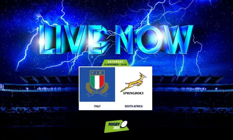 LIVE: Italy v South Africa