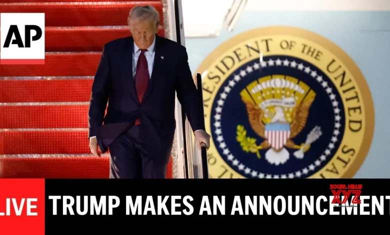 LIVE: Trump makes an announcement (Video)