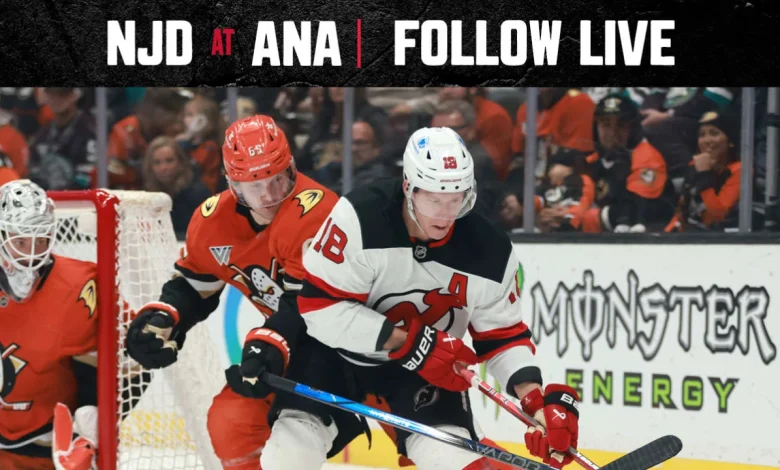 LIVE UPDATES: Devils 0 at Ducks 1