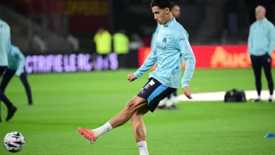 L'OM avec Nayef Aguerd d'entrée en défense face à l'Atalanta Bergame en Ligue des champions