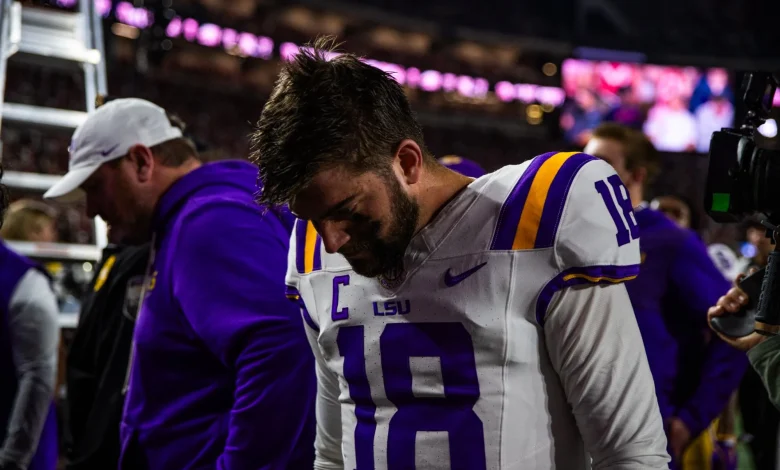 LSU quarterback Garrett Nussmeier benched against Alabama