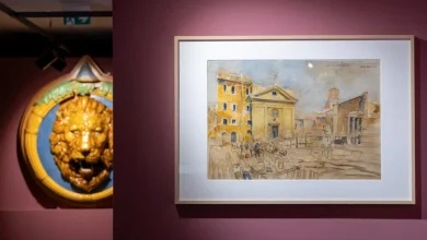 La donna che ha documentato gli scavi archeologici di Roma ad acquerello