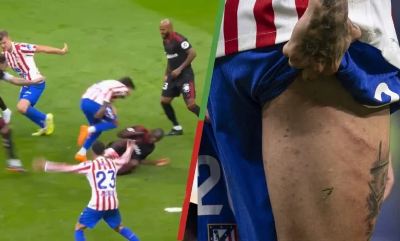 La polémica en el Atlético - Sevilla: liada de Nianzou, quejas de Nico González y posible falta sobre Suazo