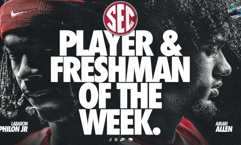 Labaron Philon Jr. and Amari Allen Sweep SEC Weekly Honors