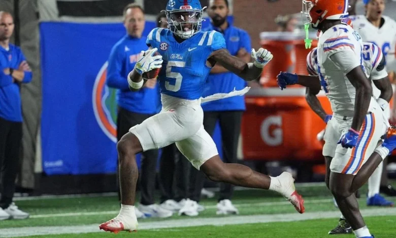 Lacy helps No. 6 Ole Miss rally past Florida for 34-24 win and Rebels fans chant 'We want Lane!'