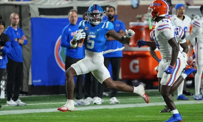 Lacy helps No. 6 Ole Miss rally past Florida for 34-24 win and Rebels fans chant 'We want Lane!'