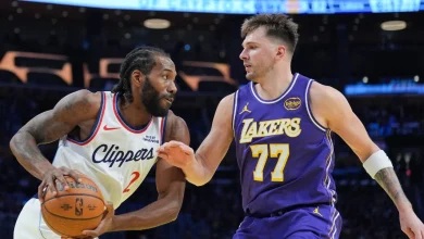 Lakers' Doncic calls NBA Cup court 'dangerous'