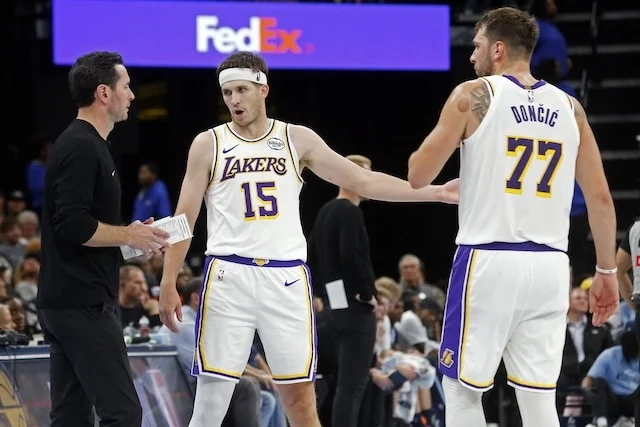 Lakers Injury Report: Luka Doncic & Austin Reaves Ruled Out Vs. Trail Blazers
