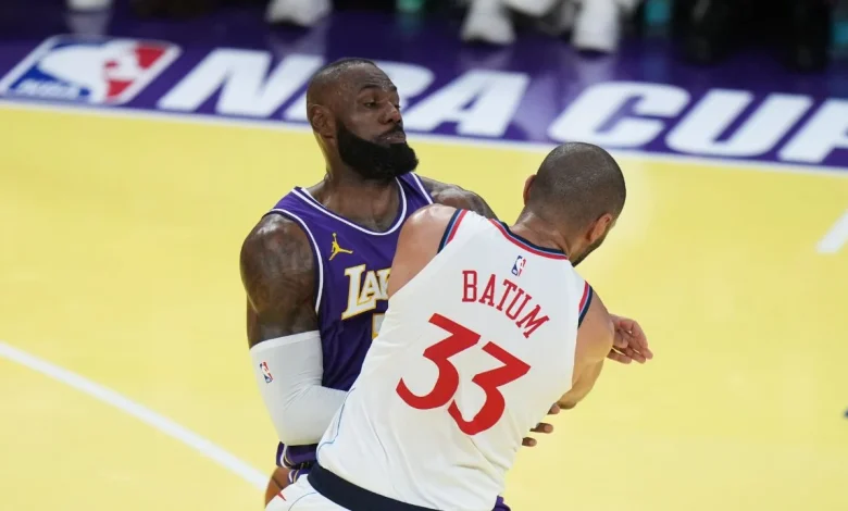 Lakers to play on regular court for next NBA Cup game after complaints