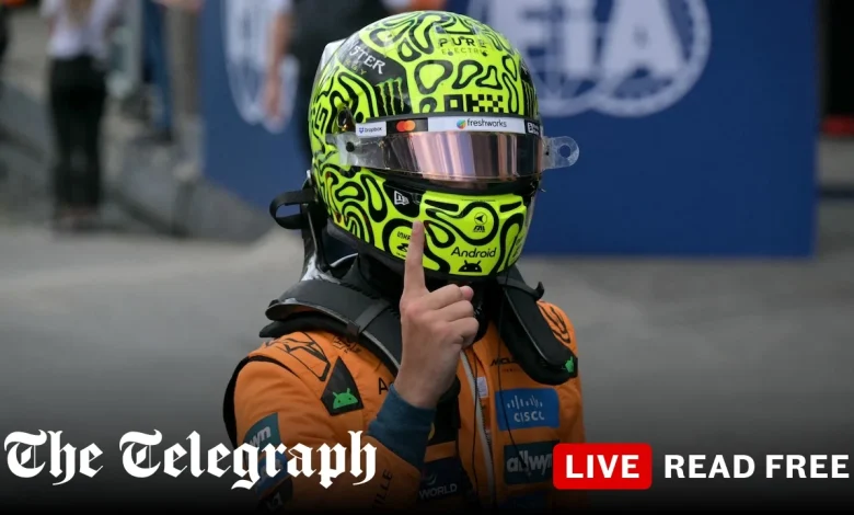 Lando Norris takes Brazil GP pole with Oscar Piastri fourth