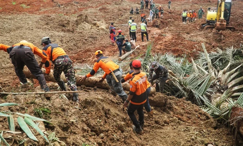 Landslides in Indonesia's Central Java leave at least 18 dead and dozens missing