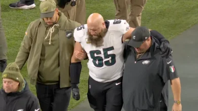 Lane Johnson Injury: Eagles All-Pro Tackle Suffers Ugly Ankle Injury on MNF