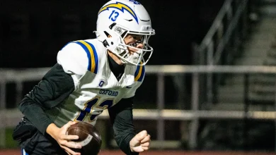 Lane Kiffin's son Knox Kiffin leads Oxford football to playoff win in front of Theo Von