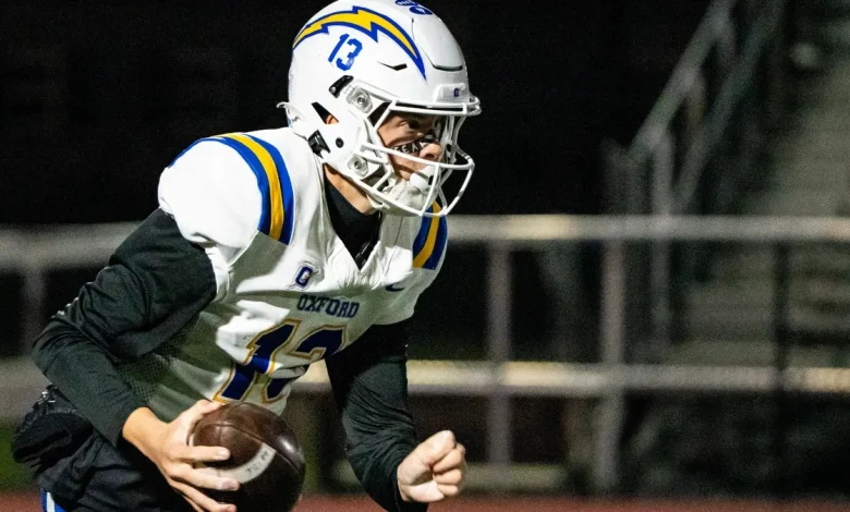 Lane Kiffin's son Knox Kiffin leads Oxford football to playoff win in front of Theo Von