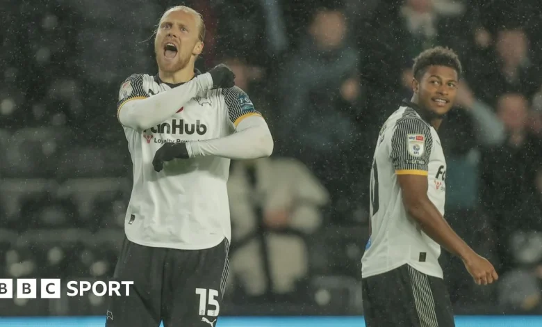 Lars-Jorgen Salvesen: Derby County striker on 'dream' winning goal