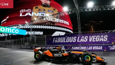 Las Vegas F1 Grand Prix LIVE: Max Verstappen snatches lead from Norris; Piastri begins chase