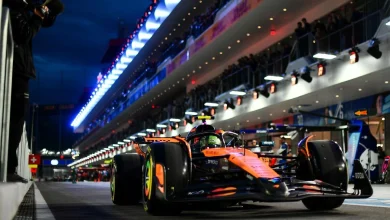 Las Vegas GP: Norris fastest in red-flagged FP2