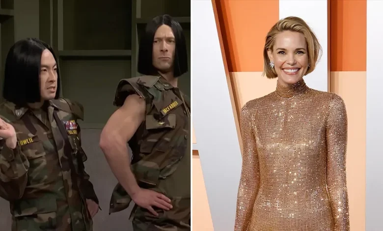 Leslie Bibb Reacts To ‘SNL’ Shoutout In ‘Bob Army’ Sketch: “Bobbed And Ready To Serve”