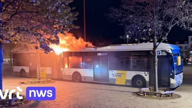 Lijnbus met FC Barcelona-supporters in Brugge vliegt in brand, geen gewonden