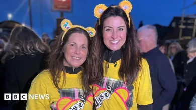 Lindsey Burrow and Amy Garcia finish first day of Children In Need challenge