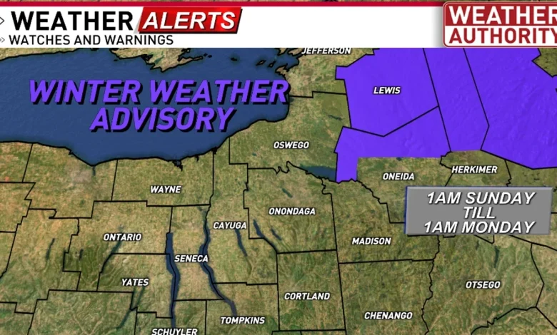 Lingering flurries before wind and mixed precipitation arrives Sunday