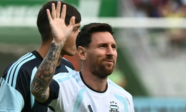 Lionel Messi blown away as 20,000 fans pack stands to watch Inter Miami star train at La Liga club with Argentina