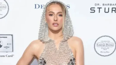 Lioness Chloe Kelly stuns in racy hooded metallic gown at star-studded awards bash