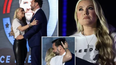 Lip reader reveals heartbreaking exchange between Erika Kirk and JD Vance during packed-out Turning Point USA event