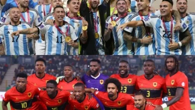 Lisano Ya Boyokani Katikati Ya Equipe Ya Ekolo Na Biso Angola Palancas Negras Na Oyo Ya Argentine Na Stade 11 De Novembro
