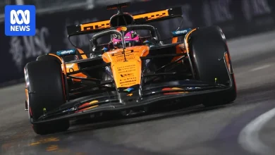 Live: Piastri trying to fight back after being hit on first lap in Las Vegas