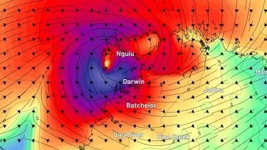 Live updates: Tropical Cyclone Fina changes direction, remains headed for NT coast; Category one storm forecast to strengthen; Tiwi Islands, Cobourg Peninsula in firing line