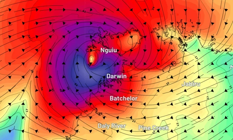 Live updates: Tropical Cyclone Fina changes direction, remains headed for NT coast; Category one storm forecast to strengthen; Tiwi Islands, Cobourg Peninsula in firing line