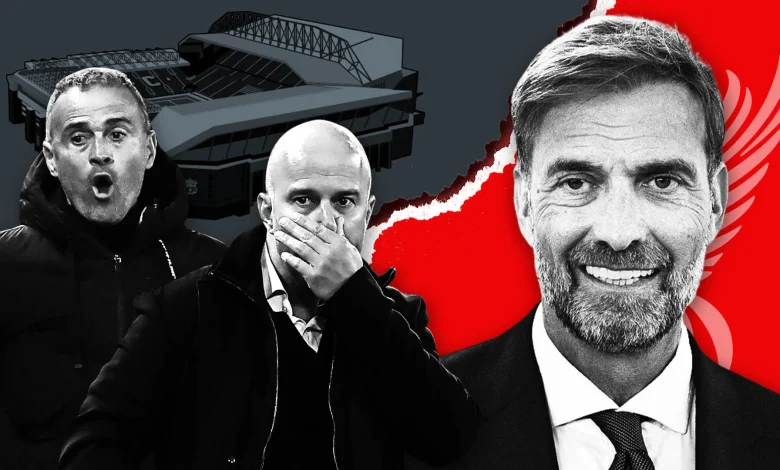 Liverpool could turn to Klopp if Slot sacked with Enrique Reds' long-term target