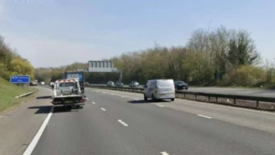 Long delays on M25 after crash