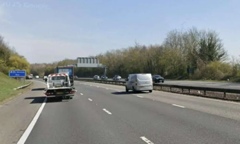 Long delays on M25 after crash