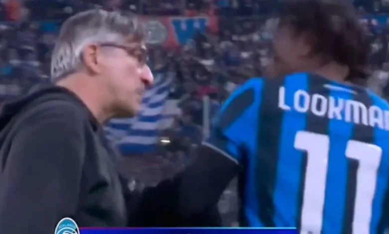 Lookman and Tjhani argued over the substitution: Atalanta's coach intervened