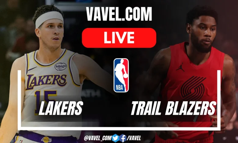 Los Angeles Lakers vs Portland Trail Blazers LIVE Score Updates in NBA Game
