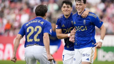 Los tremendos elogios del DT de Oviedo a Fede Viñas, quien ha sido criticado por su sequía