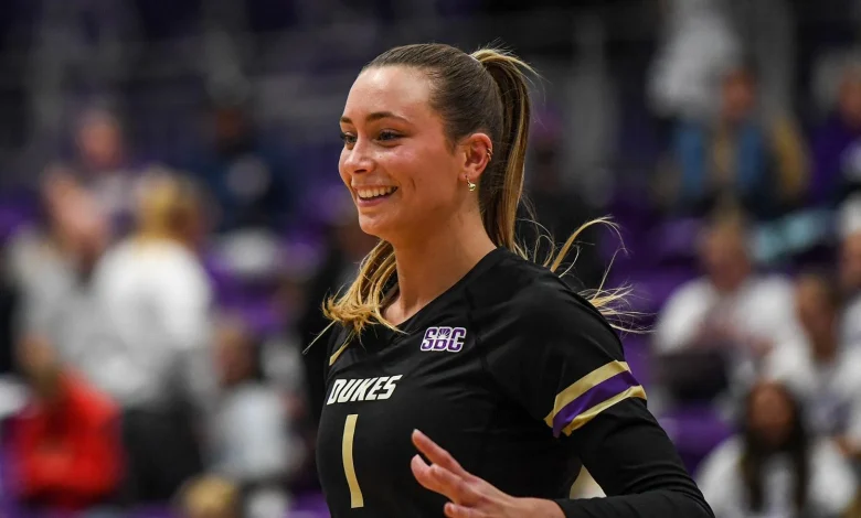 Louisell Sets JMU Single-Season Kills Record, Dukes Fall to Texas State
