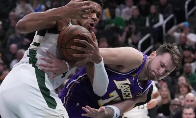 Luka Doncic scores 41 as Lakers rout Milwaukee Bucks to cap 3-2 trip