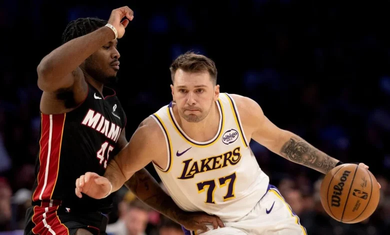 Luka Dončić’s Historic Triple-Double Fuels Lakers’ Win Over Heat and Shatters Franchise Records