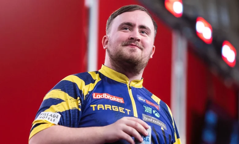 Luke Littler: World No 1 wins scrappy encounter at Players Championship Finals to make quarter-finals