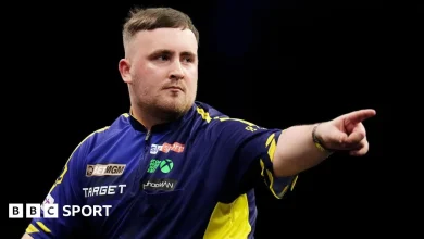 Luke Littler into Grand Slam of Darts last eight as Michael van Gerwen exits