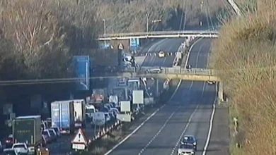 M20 traffic LIVE: Multi-vehicle crash sparks closure as air ambulance at the scene