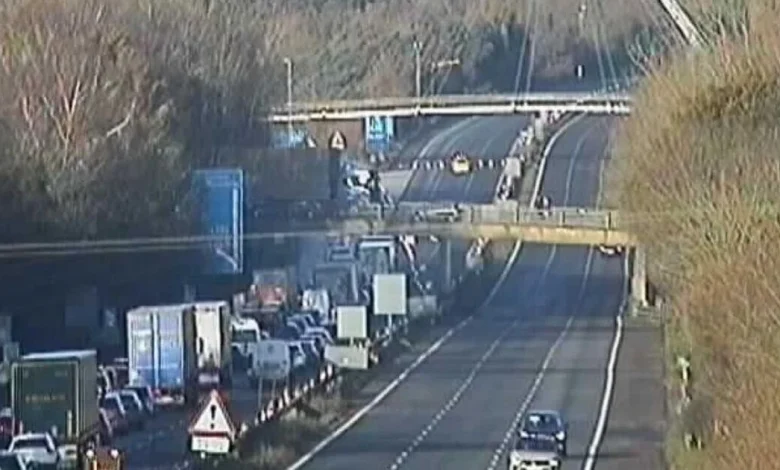 M20 traffic LIVE: Multi-vehicle crash sparks closure as air ambulance at the scene